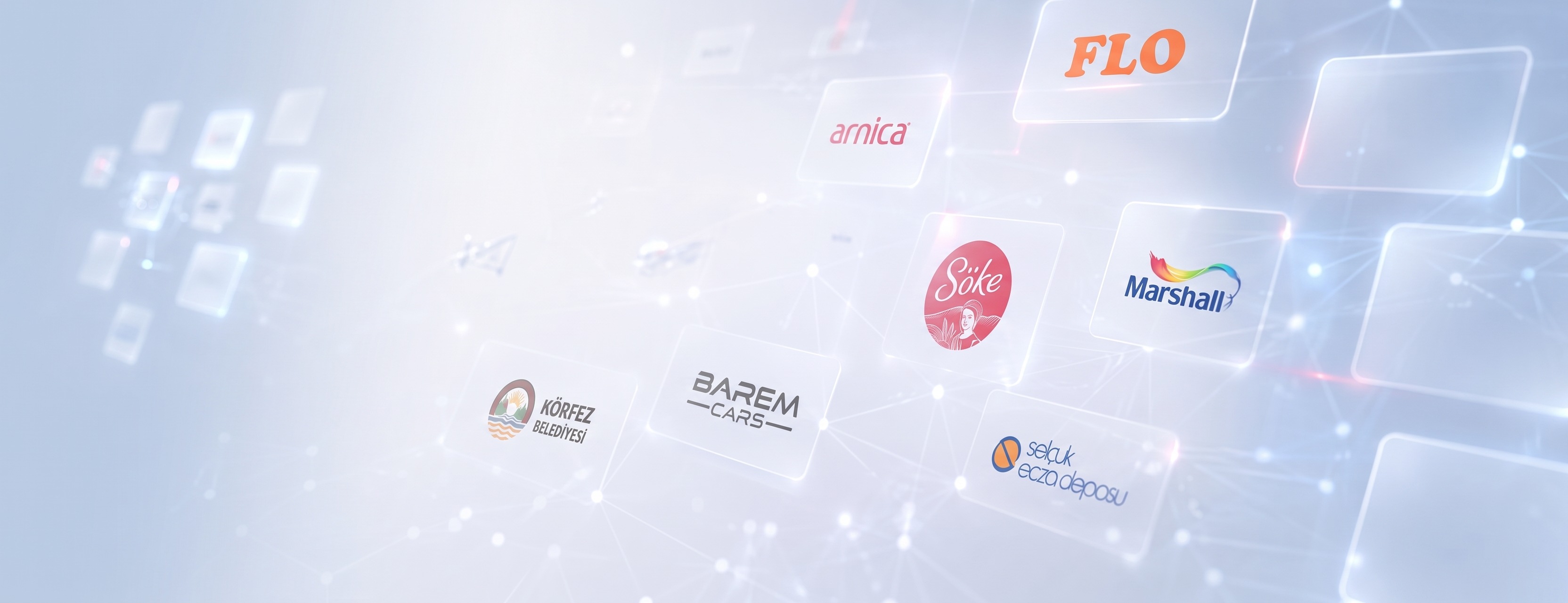 Ferisoft'un çalıştığı markalardan bazı logolar