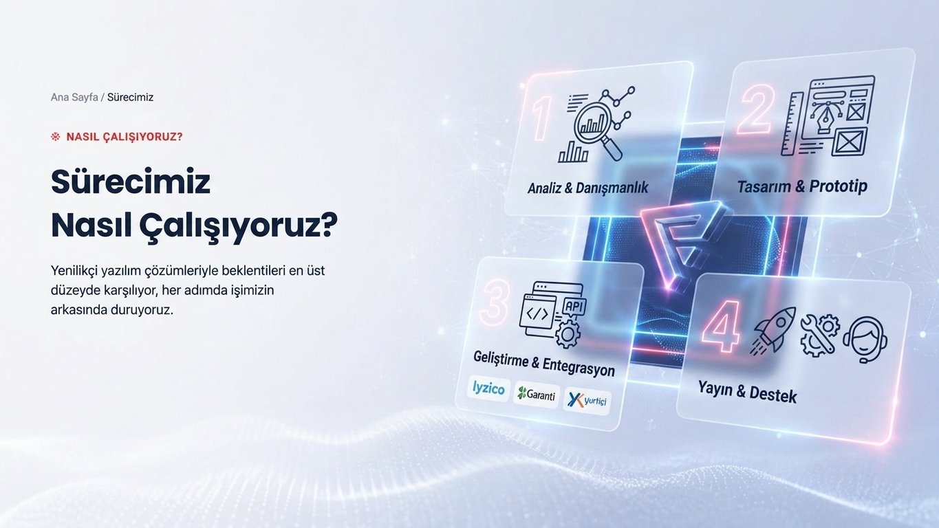 E-Ticaret Yazılımı — süreç adımları