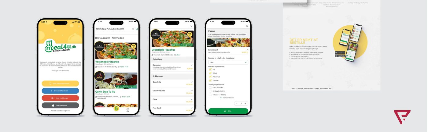 Meal4u Mobil + Web ekran görüntüsü
