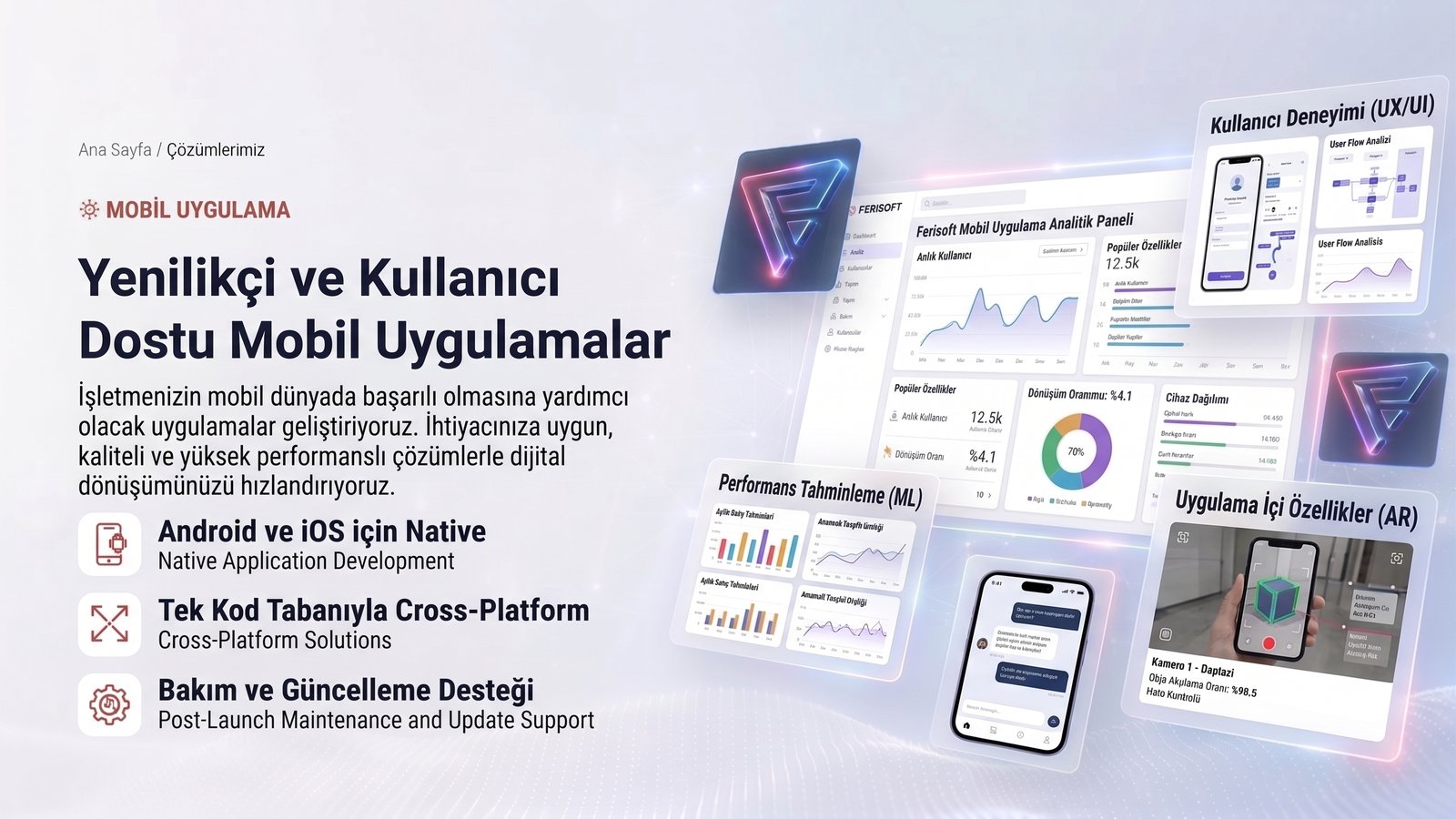 Mobil Uygulama Geliştirme — Ferisoft ürün görseli