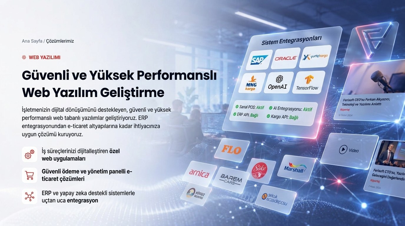 Web Yazılım Geliştirme — Ferisoft ürün görseli